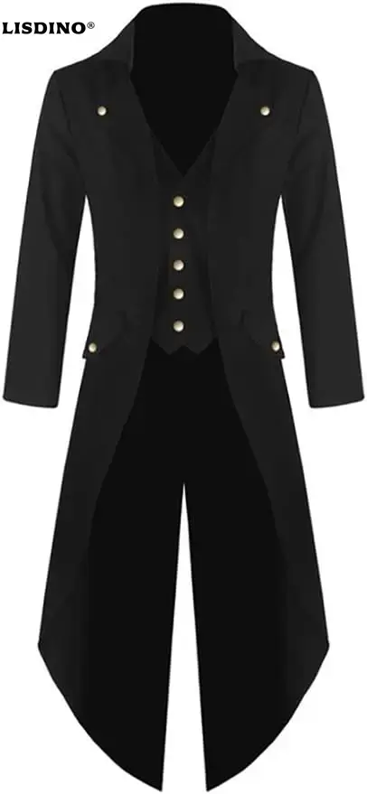 Vintage Fashion Jacket - Mens Steampunk Gothic Jacket Victorian Tailcoat