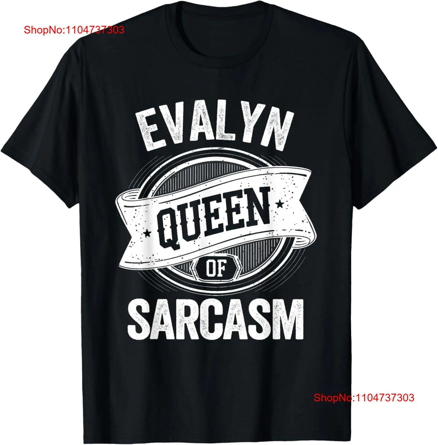 Vintage Fashion Queen - EVALYN Cute Queen Of Sarcasm Name