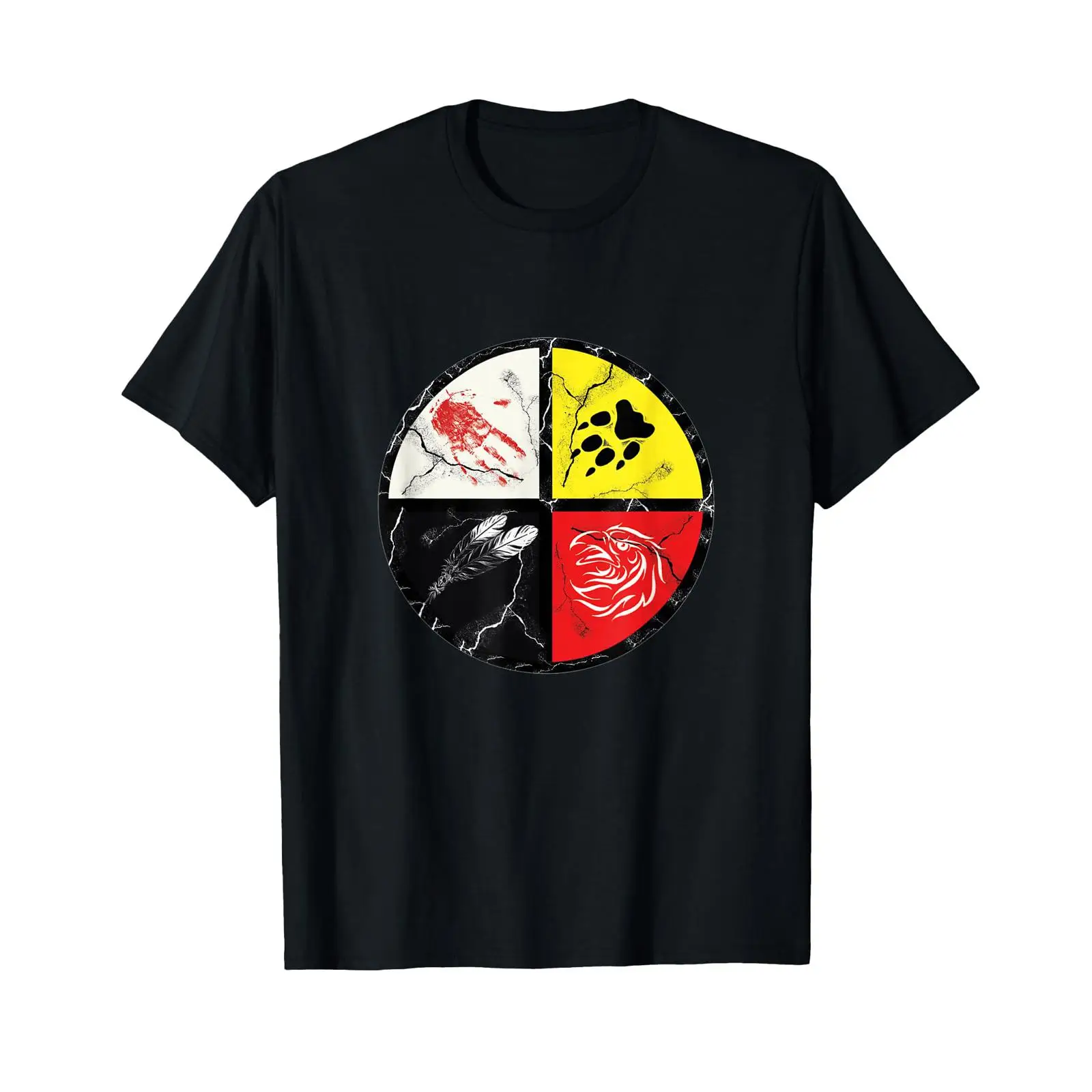 Vintage Fashion Wheel - Indian Medicine Wheel T Shirt vintage