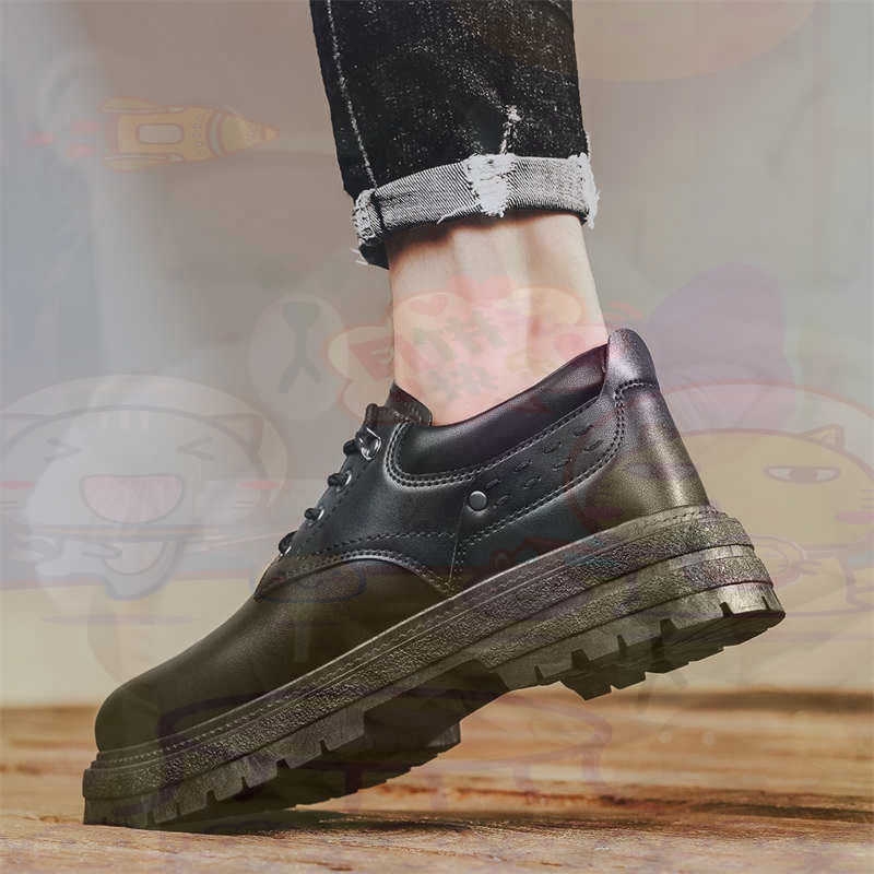 Vintage Fashion Reseller - Dark Natural Leather Fashion Trainers Tennis