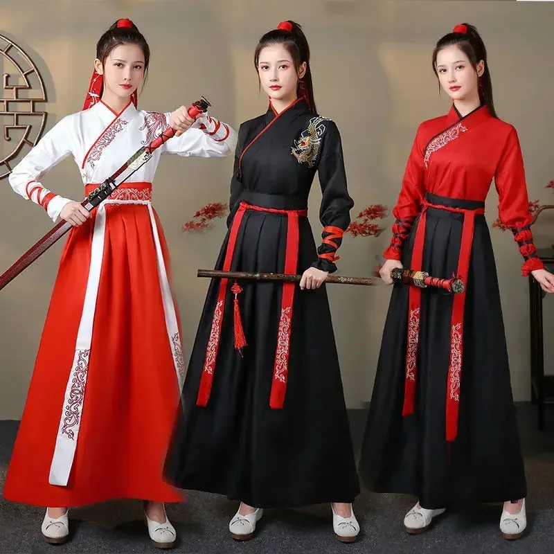 Vintage Fashion Queen - Modern Hanfu Women Top Skirt 2