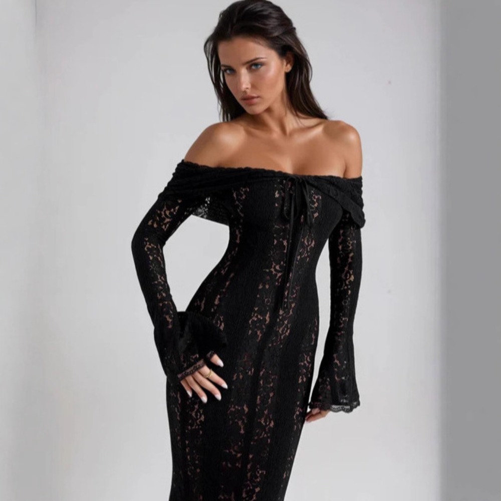 Vintage Fashion Necklace - Dress Vintage Hollow Out Floral Lace
