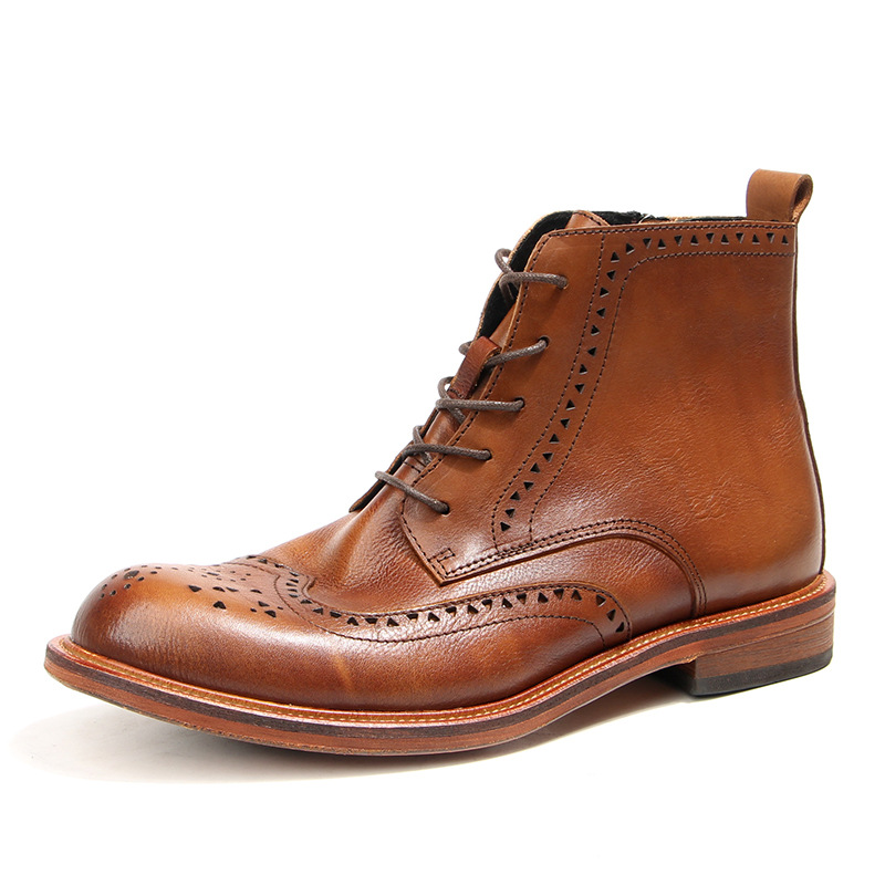 Vintage Fashion Boots - Vintage Mens Ankle Chelsea Boots Luxury