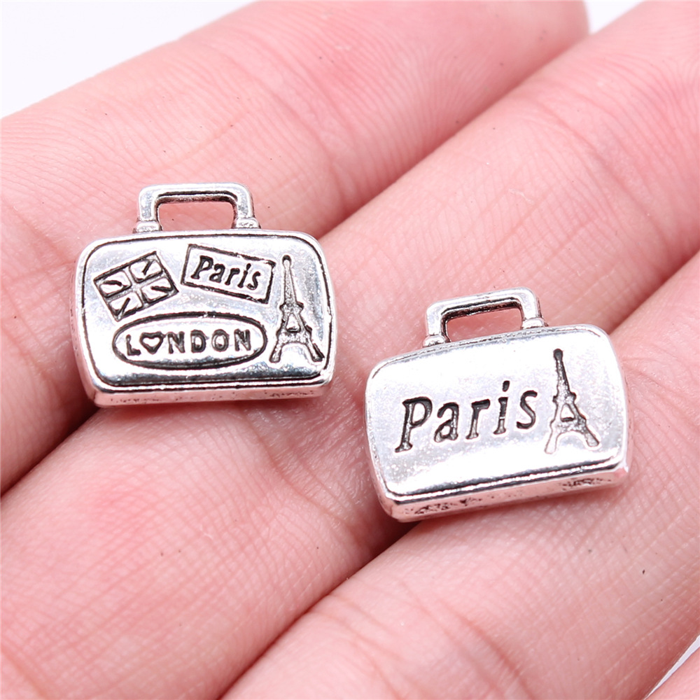 Vintage Fashion In Paris - WYSIWYG 5pcs 16x14mm Antique Silver Color