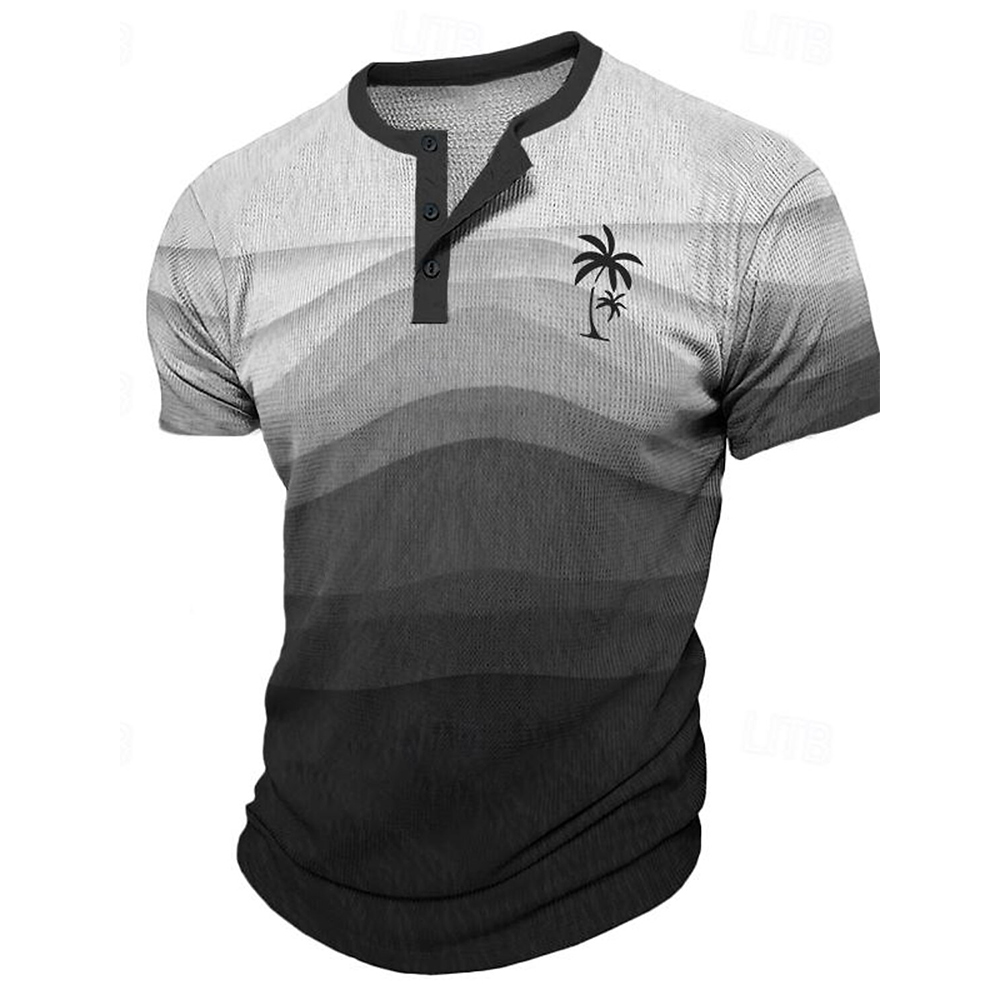 Printed Floral Shirt - Men's T-Shirt Funny 3D Coconut Tree