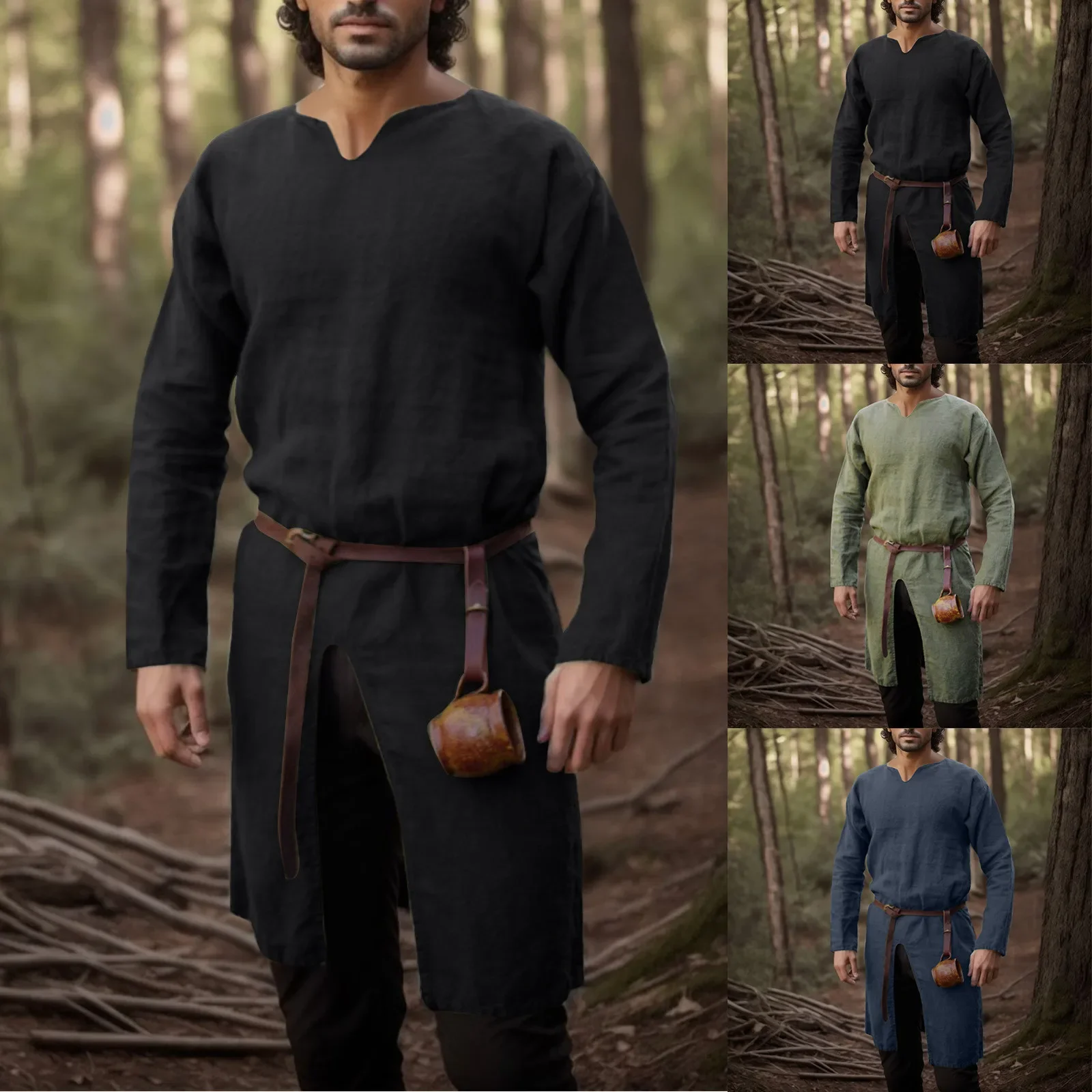 Vintage Fashion Jacket - Medieval Renaissance Retro Shirt Tops Tunic