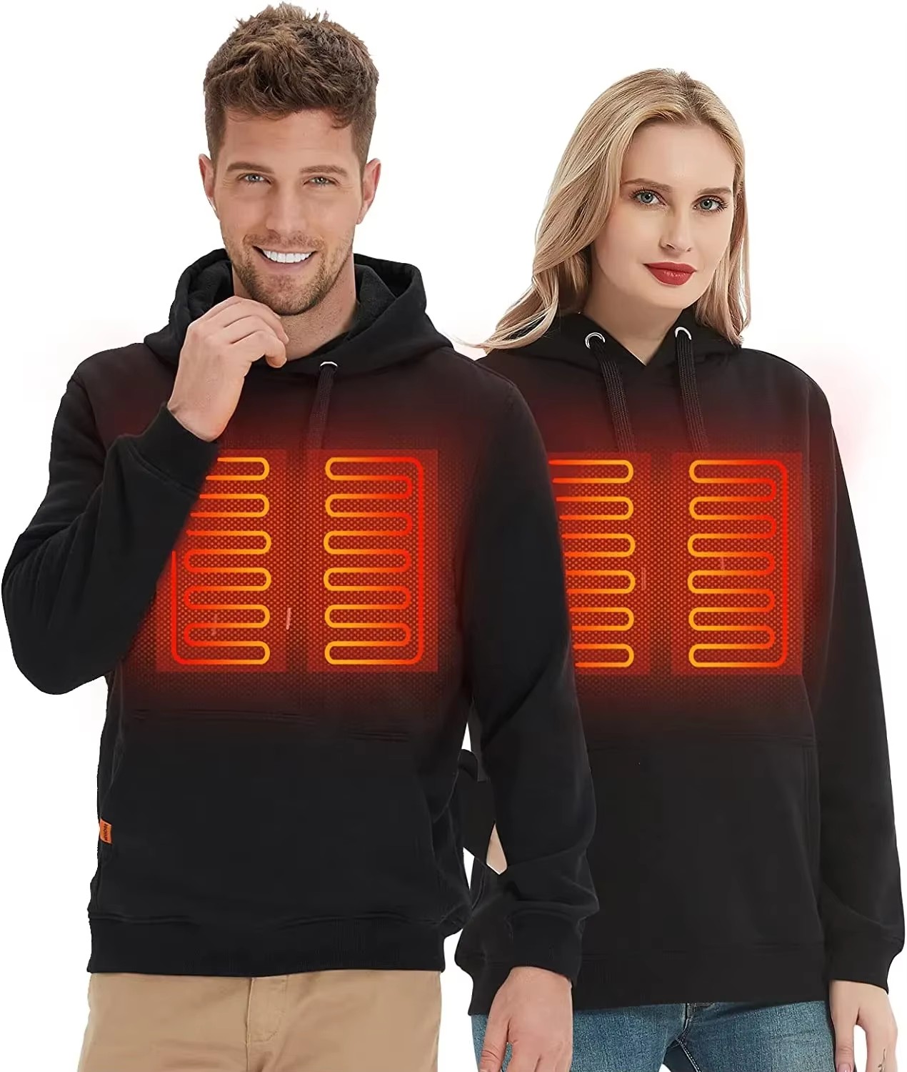 Vintage Fashion Jacket - Women USB Heating Hoodies Men Vintage