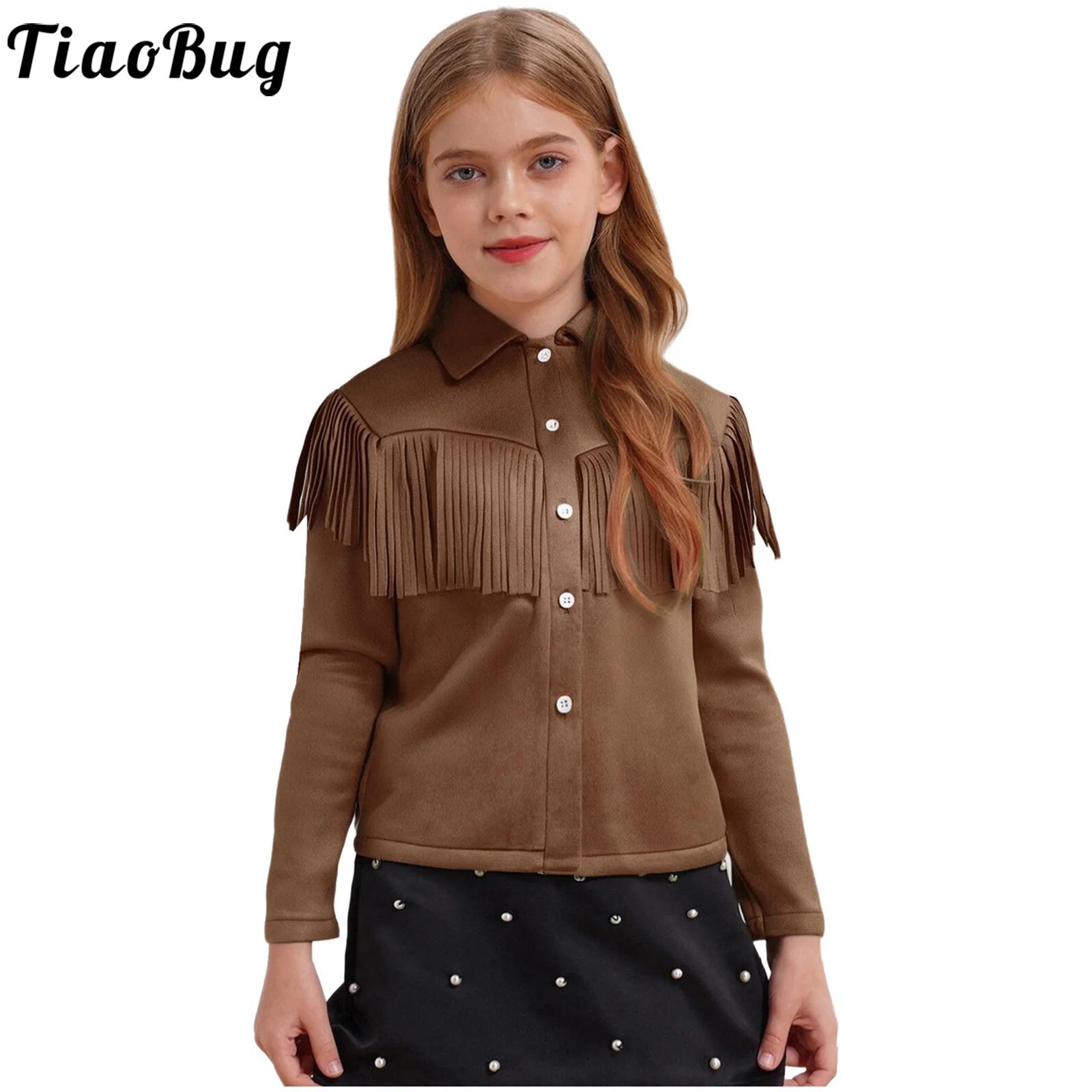 Vintage Fashion Jacket - Kids Western Cowboy Cowgirl Cosplay Costume