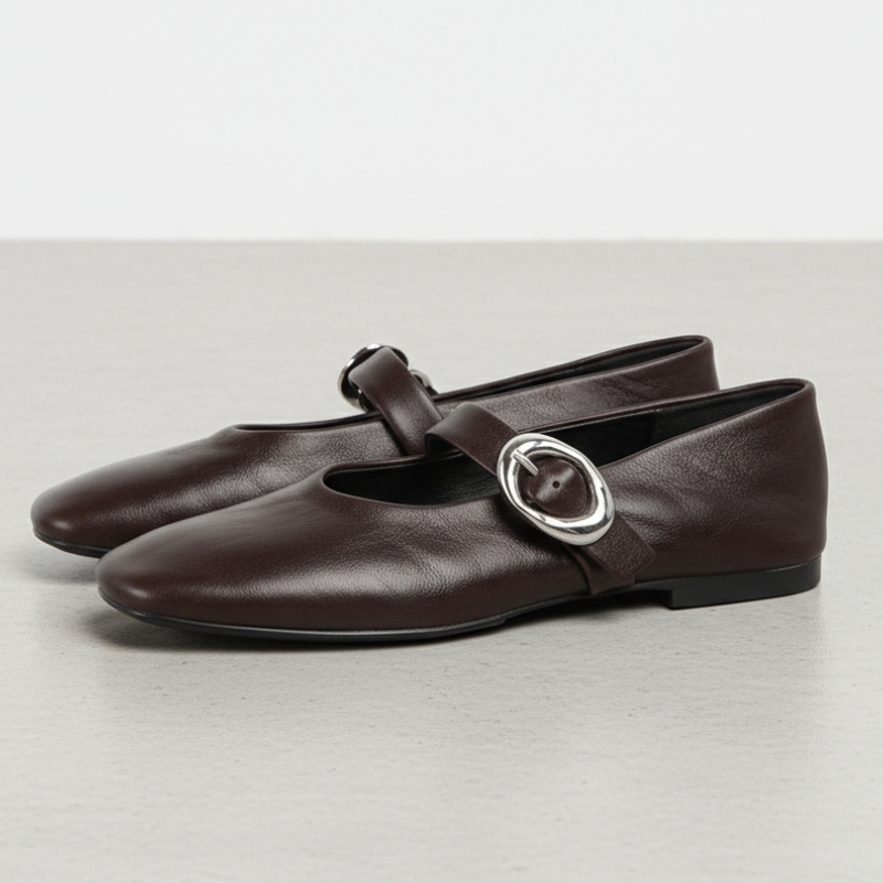 Vintage Fashion Aesthetic - Women Mary Jane Shoes pu Leather