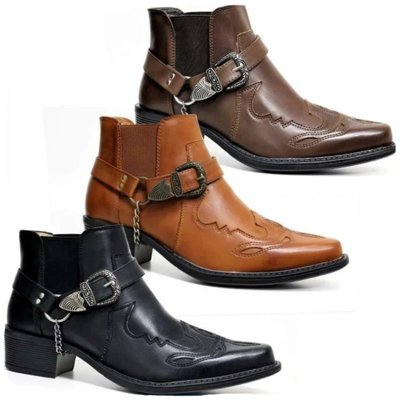 Vintage Fashion Aesthetic - Fashion 2026 Men's Vintage Cowboy Boots