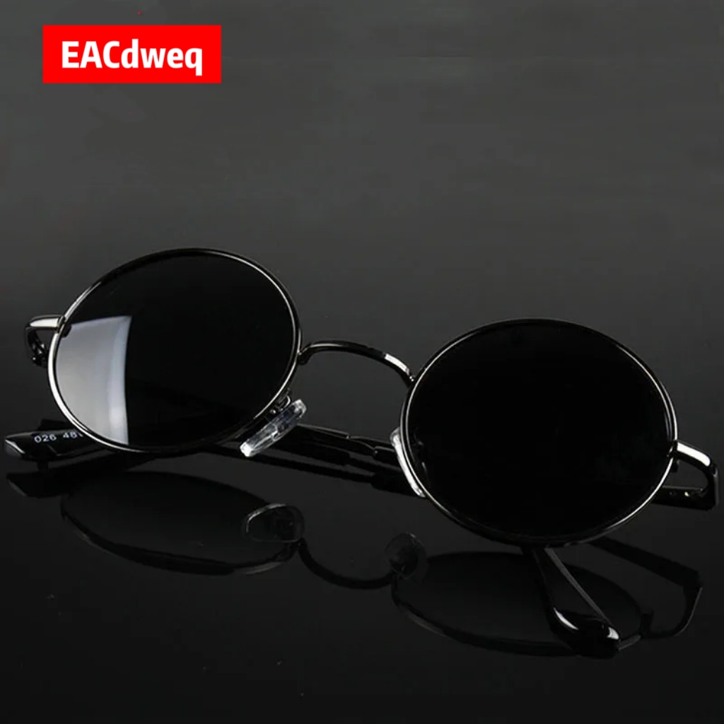 Vintage Fashion Brands - Retro Vintage Round Sunglasses Men Brand