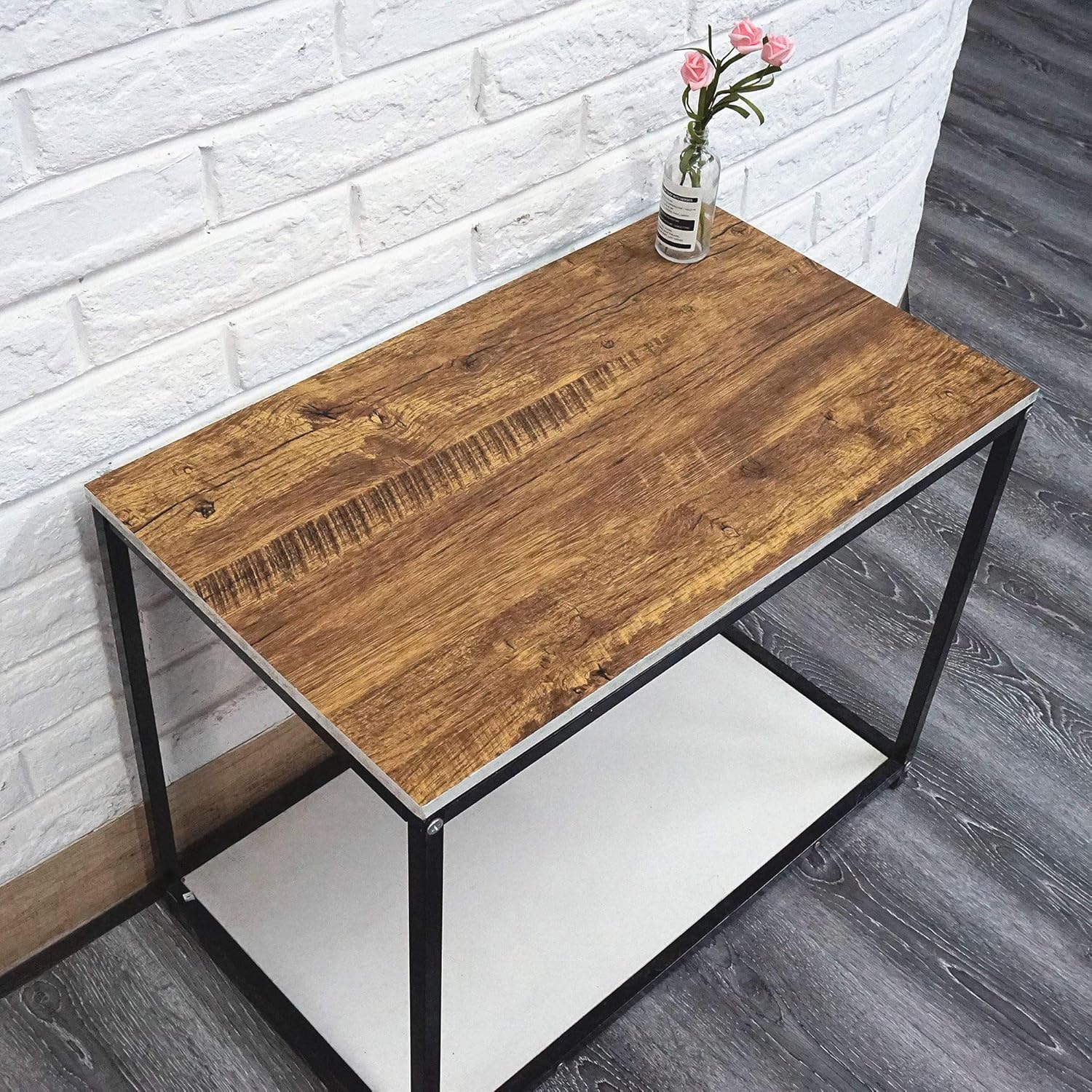 Black Wood Grain Thickening Wa - Vintage Fashion Wallpaper ulasan dan harga