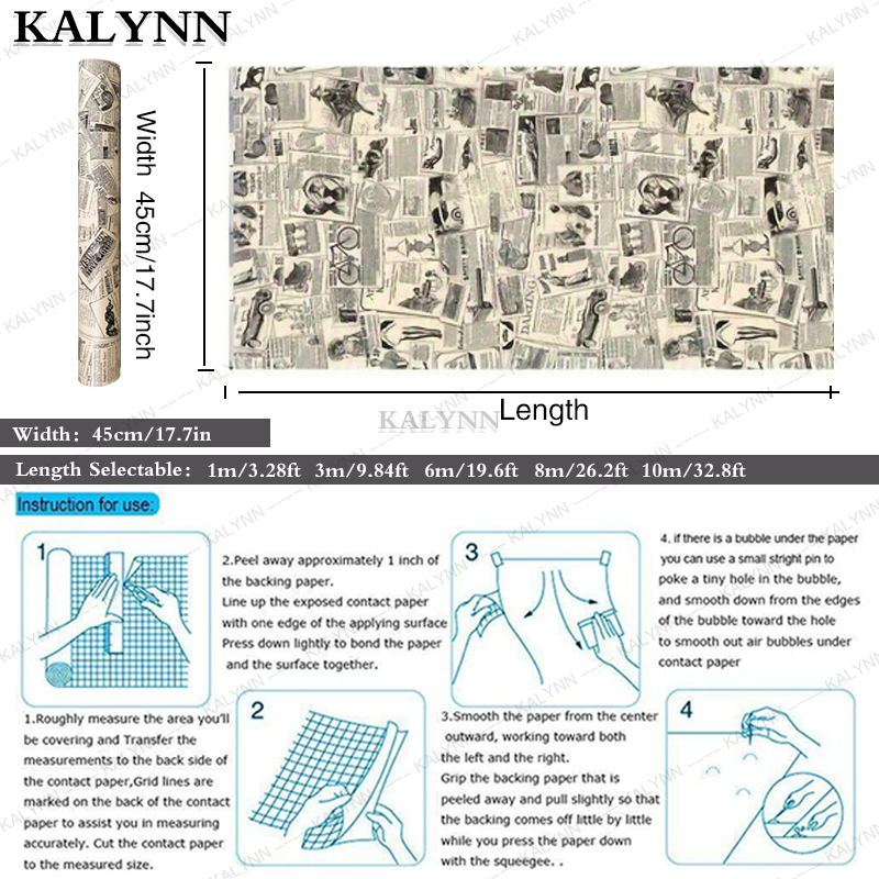 Vintage Contact Paper Many Typ - Vintage Fashion Wallpaper ulasan dan harga
