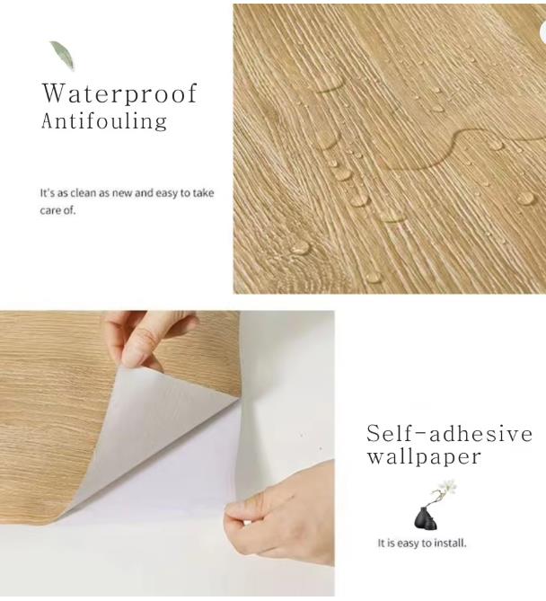 PVC Waterproof Self Adhesive W - Vintage Fashion Wallpaper ulasan dan harga