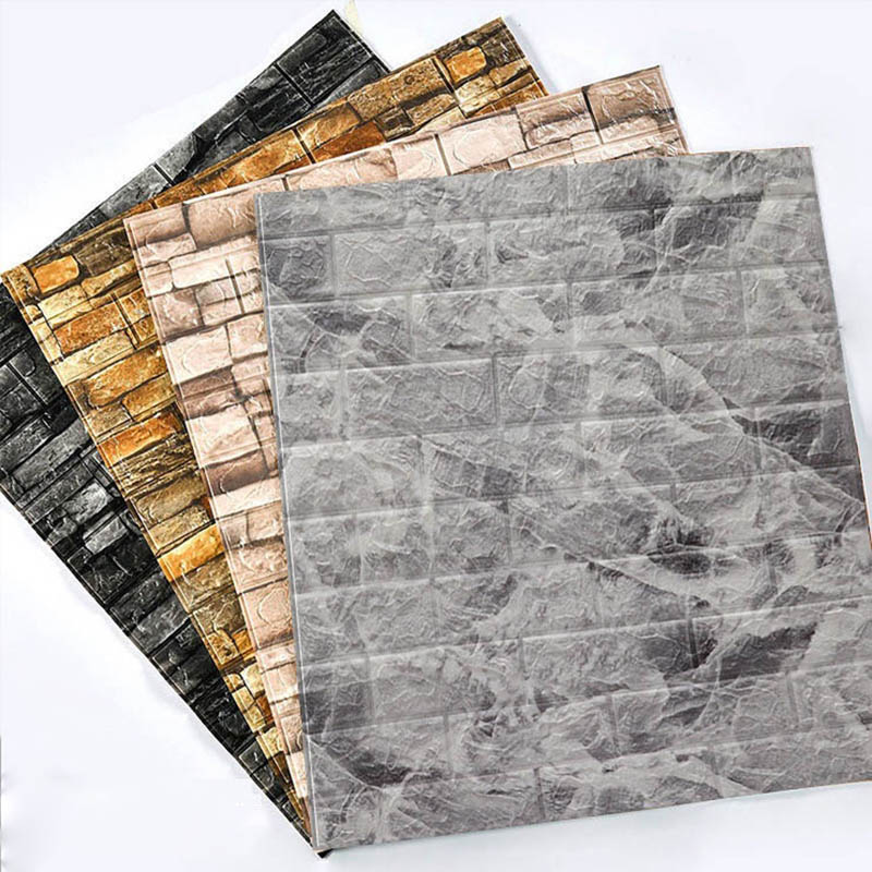 12Pcs 35*30cm High Quality 3D  - Vintage Fashion Wallpaper ulasan dan harga