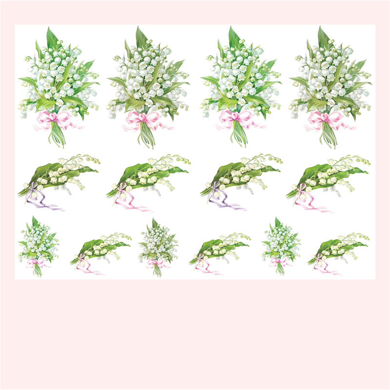 Lily of the Valley Stickers Vi - Vintage Fashion Wallpaper ulasan dan harga
