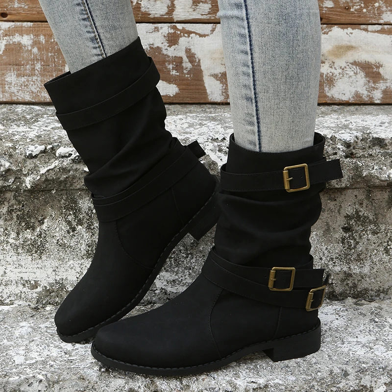 Women's Single Boots New Vinta - Vintage Fashion Rome ulasan dan harga