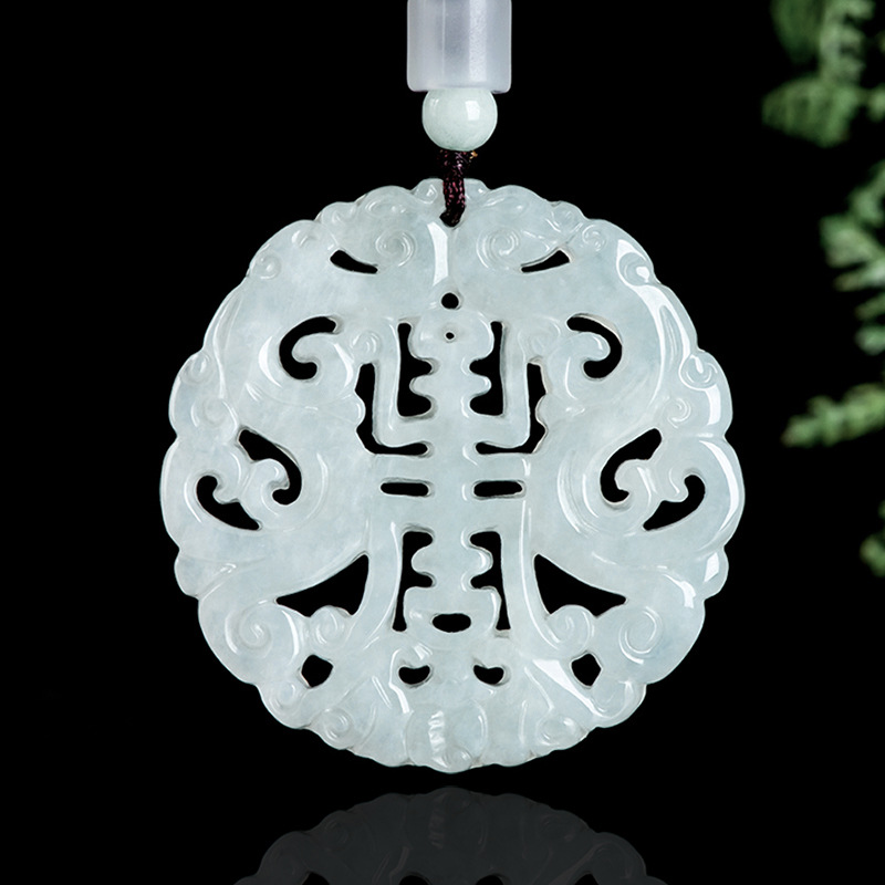 Burmese Jadeite Dragon Pendant - Vintage Fashion Necklace ulasan dan harga