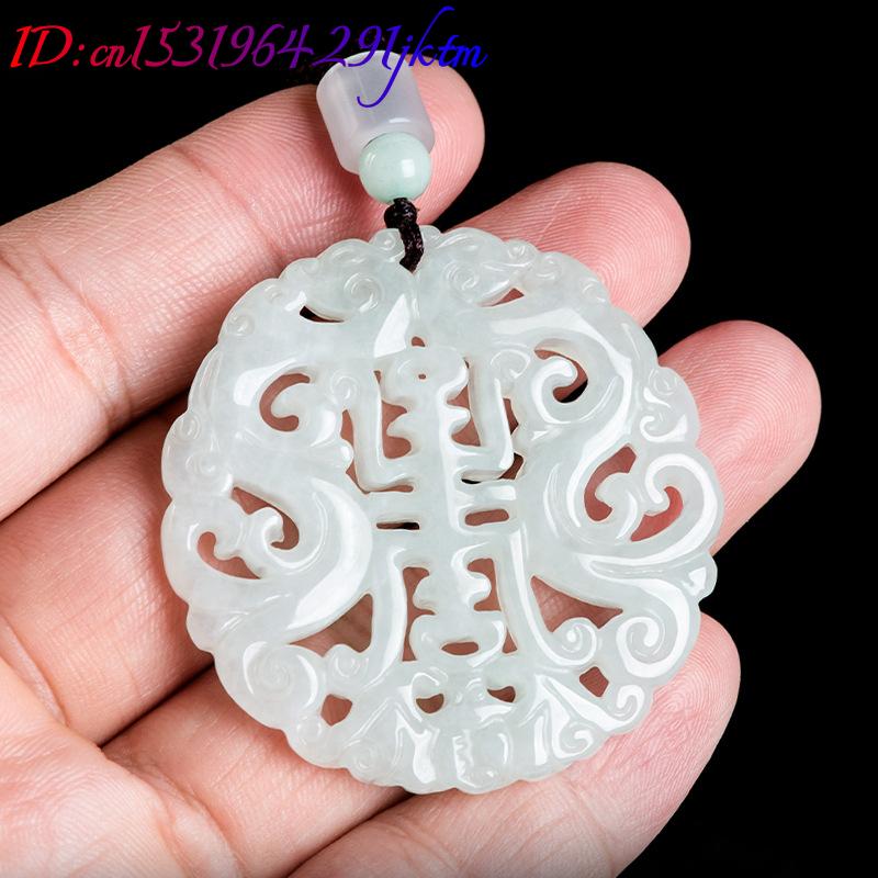 Burmese Jadeite Dragon Pendant - Vintage Fashion Necklace ulasan dan harga