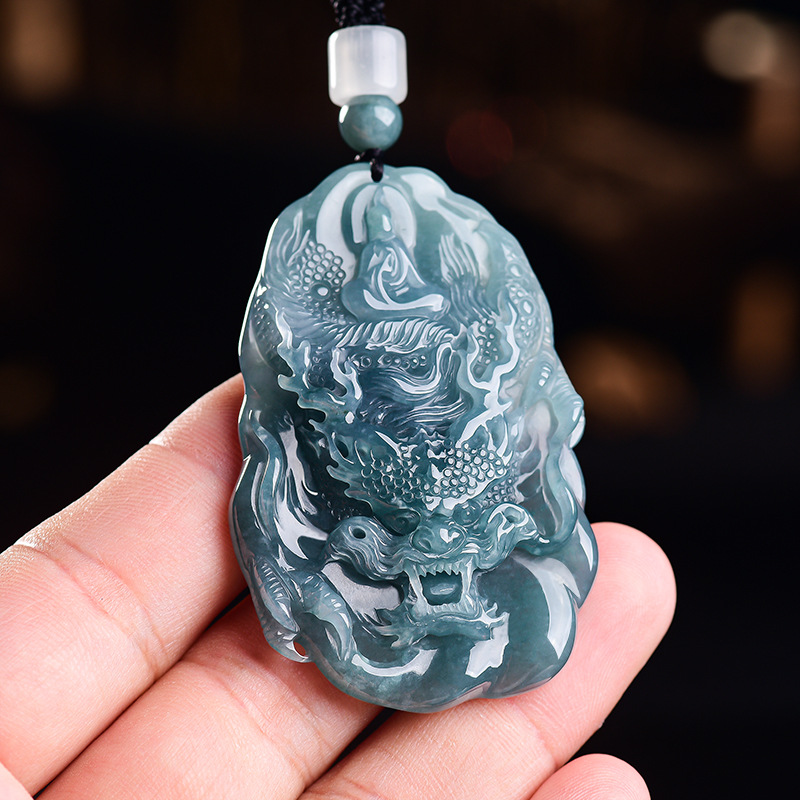 Natural Burmese Jadeite Dragon - Vintage Fashion Design ulasan dan harga