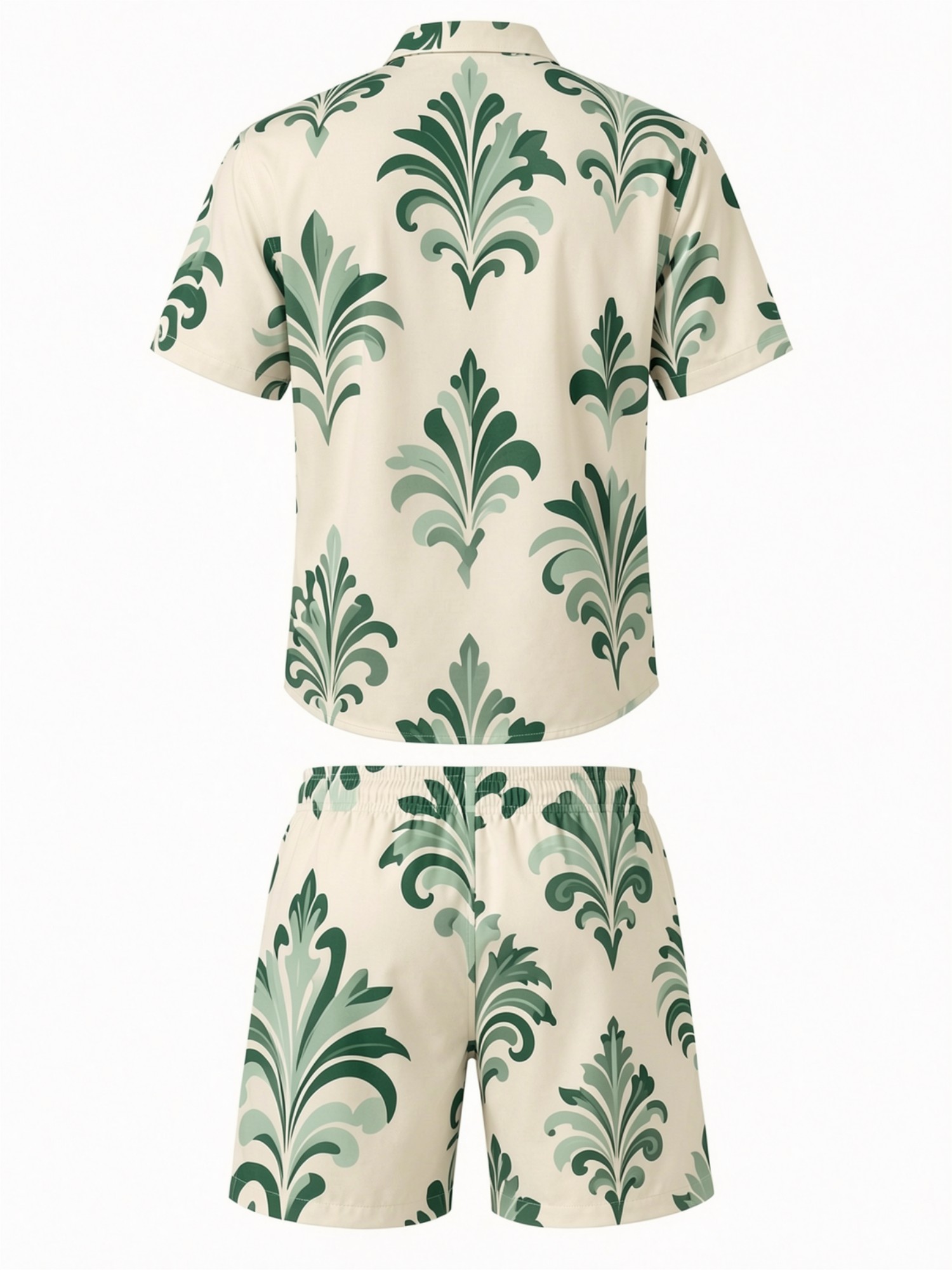 Mens Floral Short Sleeve Shirt - Printed Floral Shirt ulasan dan harga