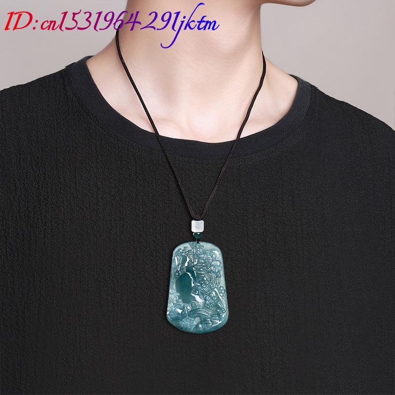 Natural Burmese Jadeite Scener - Vintage Fashion Necklace ulasan dan harga