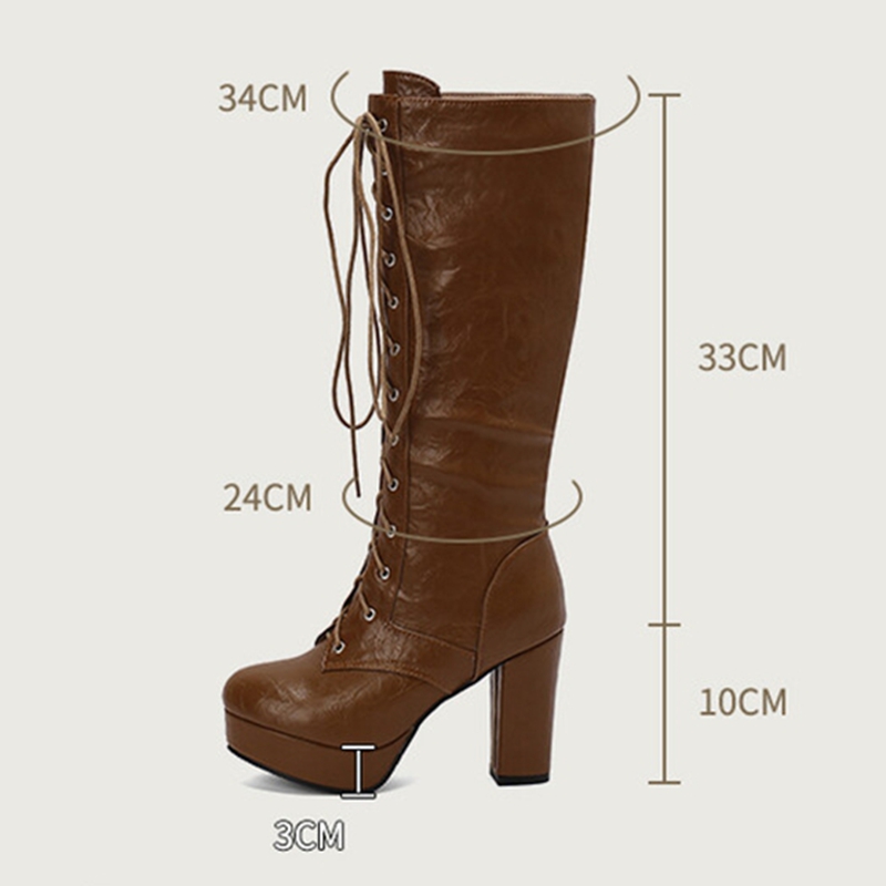 REAVE CAT Vintage Women Knee B - Vintage Fashion Boots ulasan dan harga