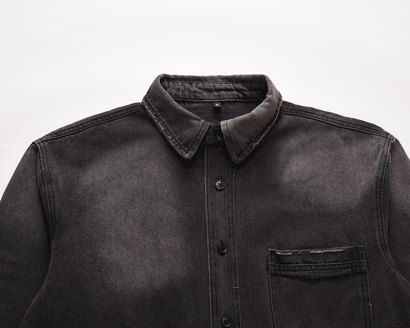 Men's High Street Ripped Jeans - Vintage Fashion Jacket ulasan dan harga