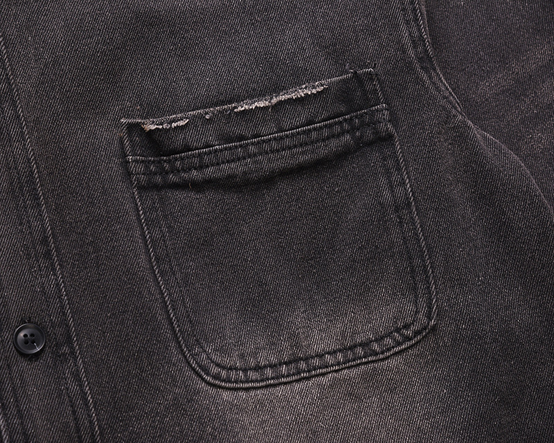 Men's High Street Ripped Jeans - Vintage Fashion Jacket ulasan dan harga