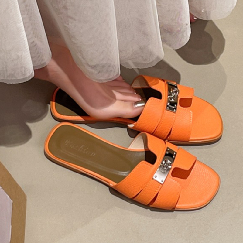 Square Open Toe Women's Solid  - Vintage Fashion Aesthetic ulasan dan harga