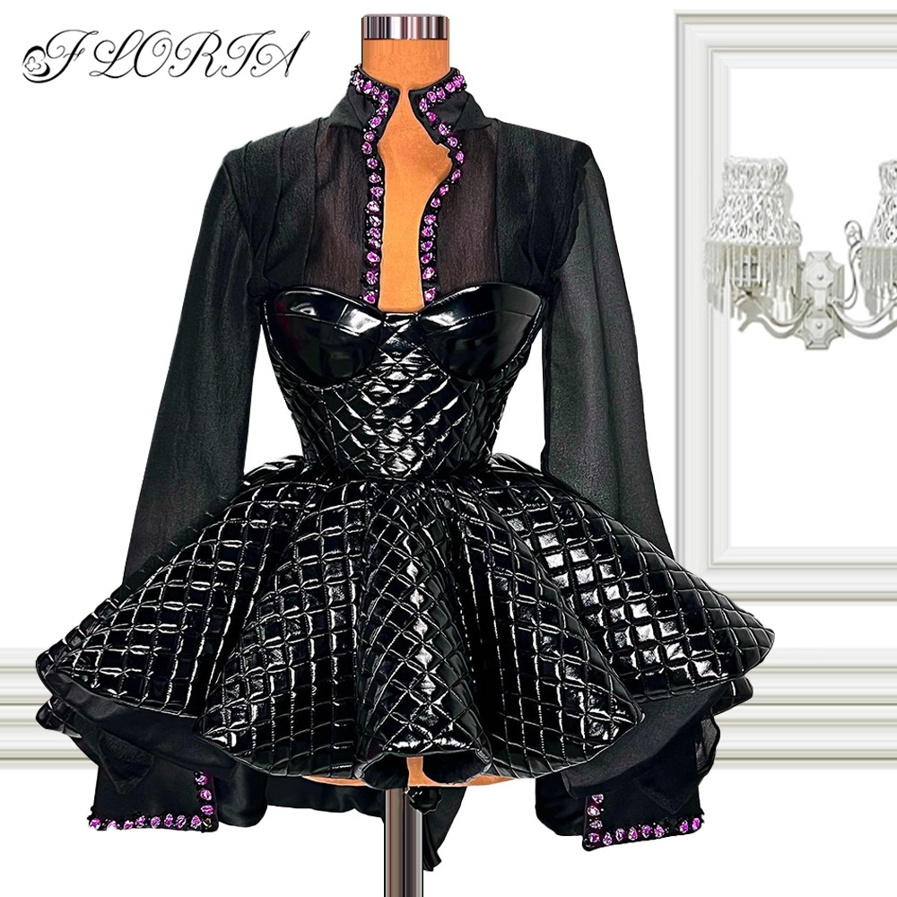 Fashion Black Mini Cocktail Dr - Vintage Fashion Runway ulasan dan harga