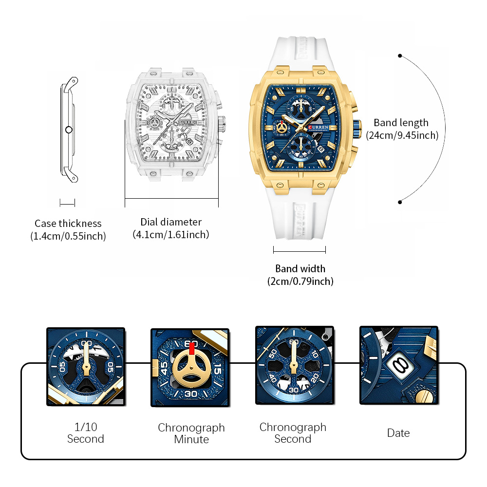 CURREN Luxury Vintage Watch fo - Vintage Fashion Aesthetic ulasan dan harga