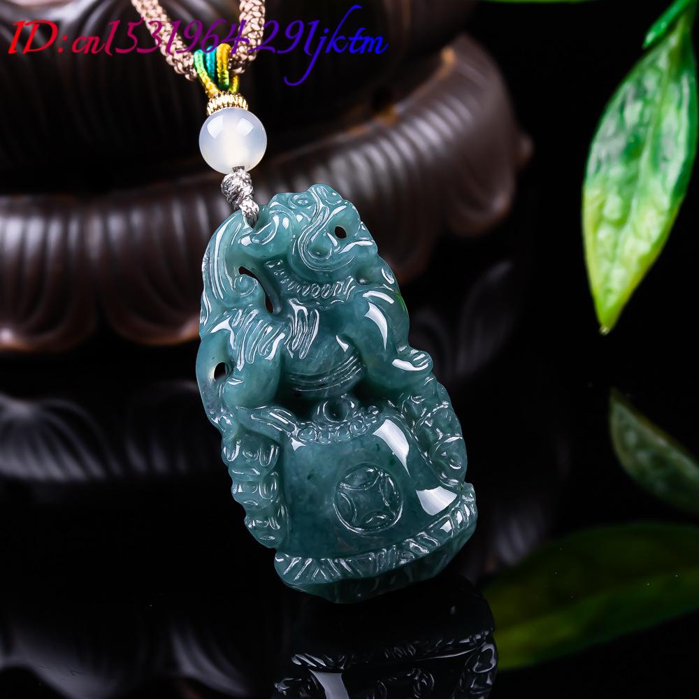 Burmese Jadeite Pixiu Pendant  - Vintage Fashion Design ulasan dan harga