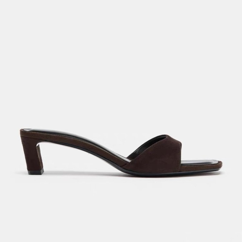 Vintage Brown Faux Suede Slipp - Vintage Fashion Design ulasan dan harga