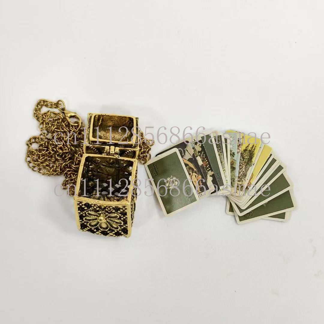 Vintage Alloy Tarot Card Penda - Vintage Fashion Necklace ulasan dan harga