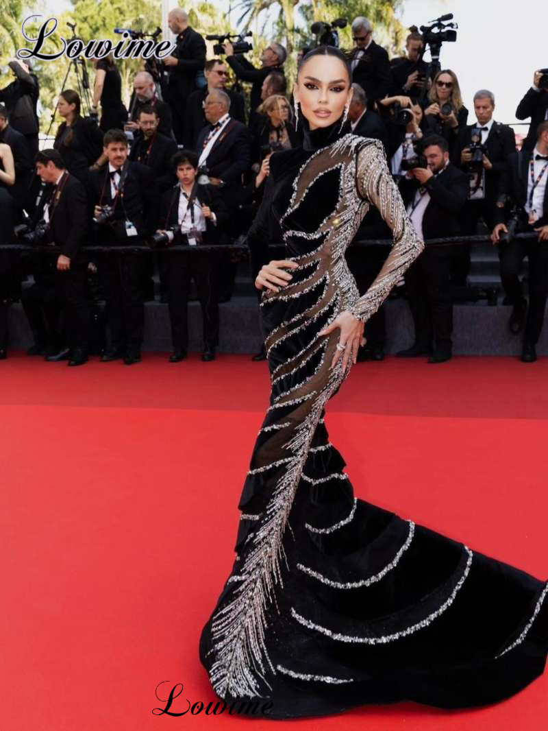 High Fashion Black Celebrity D - Vintage Fashion Runway ulasan dan harga