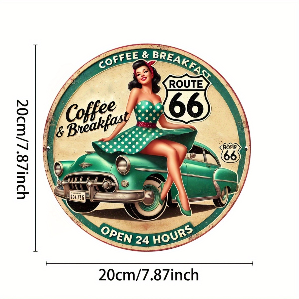 8x8 Inch Durable Iron Vintage  - Vintage Fashion Posters ulasan dan harga