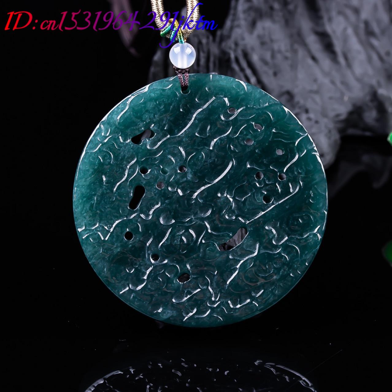 Burmese Jadeite Dragon Pendant - Vintage Fashion Necklace ulasan dan harga
