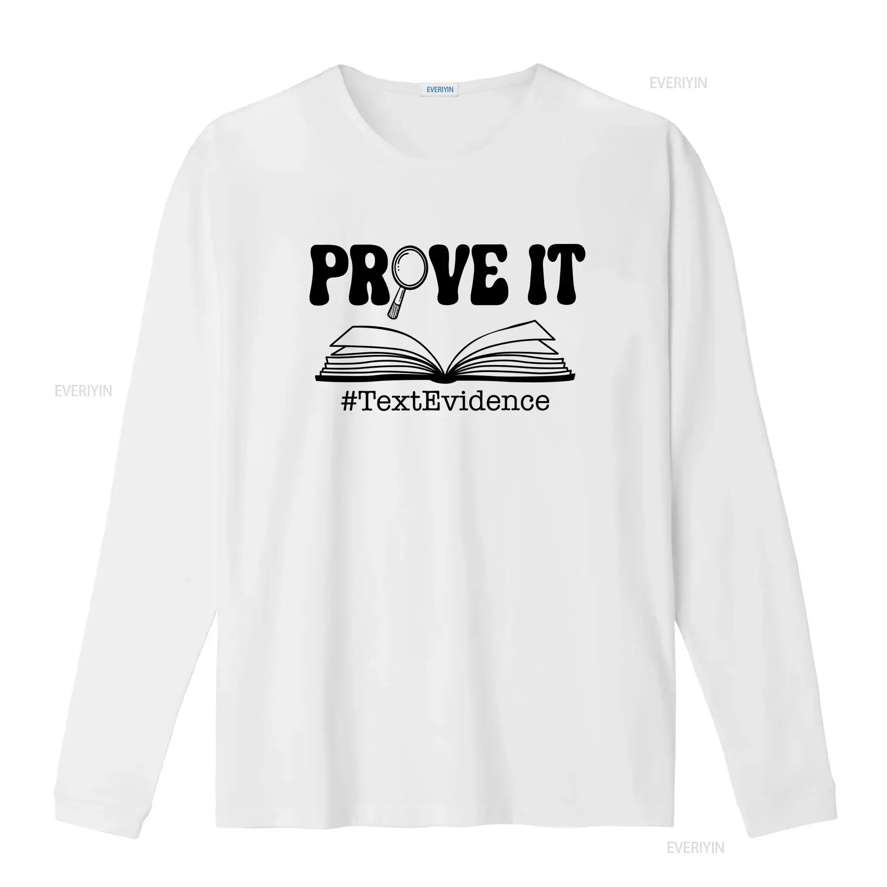 Prove it Text Evidence T Shirt - Vintage Fashion Research ulasan dan harga