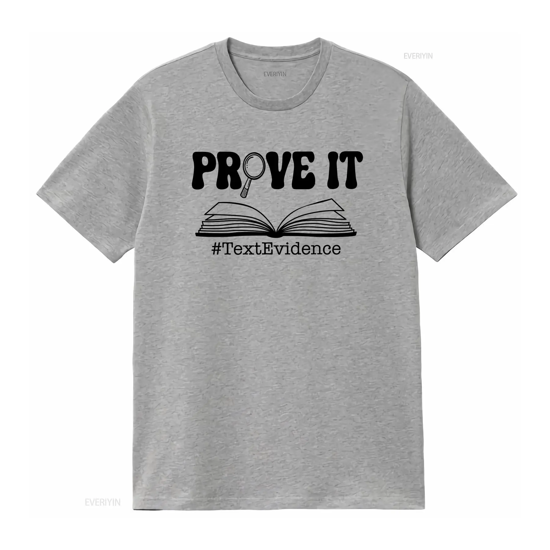 Prove it Text Evidence T Shirt - Vintage Fashion Research ulasan dan harga