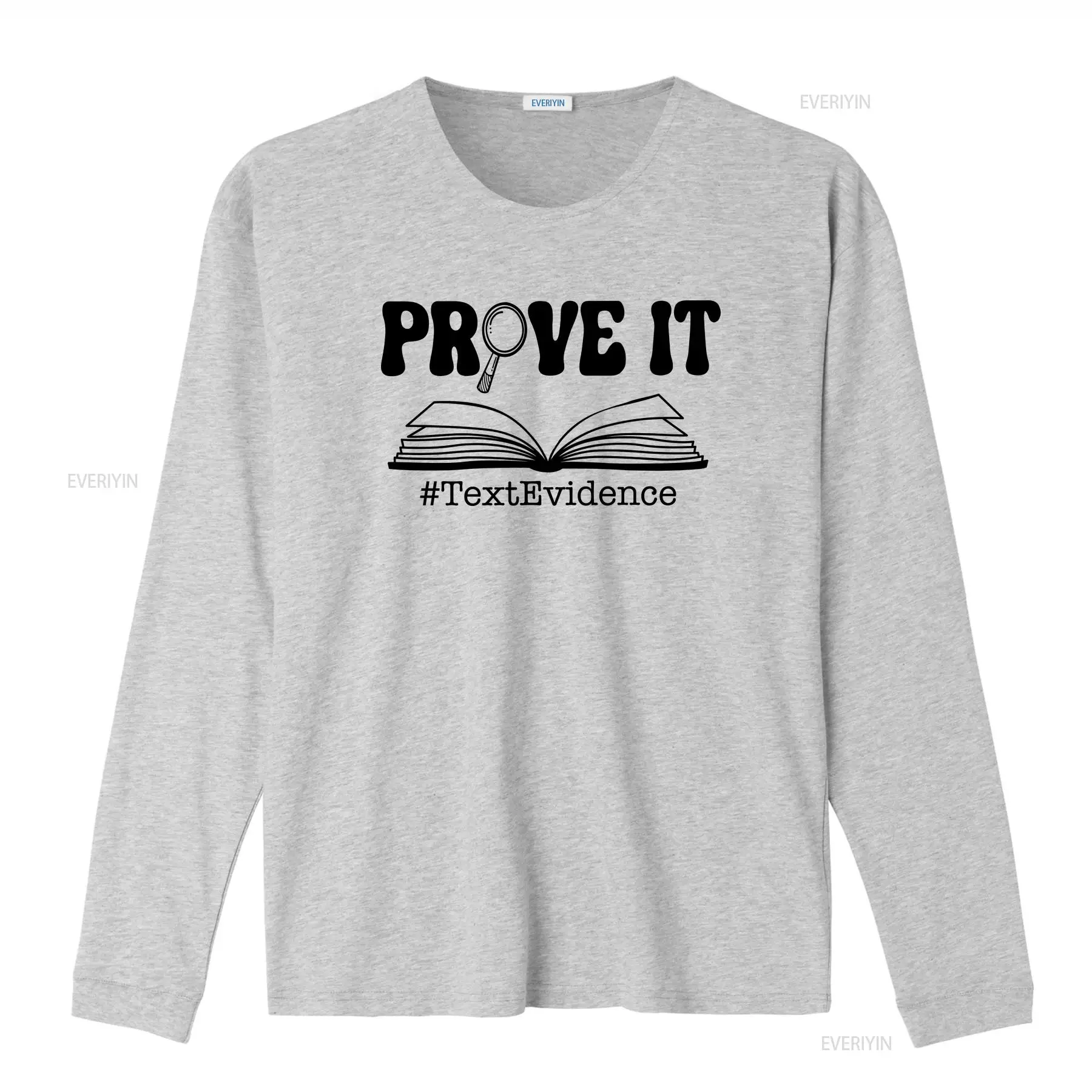 Prove it Text Evidence T Shirt - Vintage Fashion Research ulasan dan harga