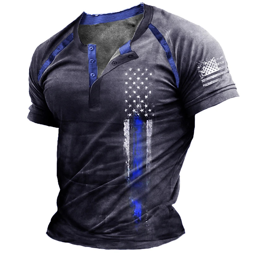 Funny 3D American Flag Print M - Vintage Fashion Aesthetic ulasan dan harga