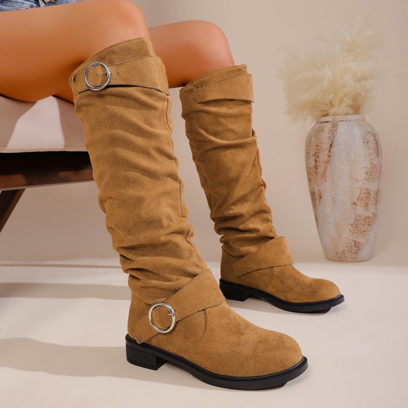 Vintage Western Style Knee Hig - Vintage Fashion Boots ulasan dan harga