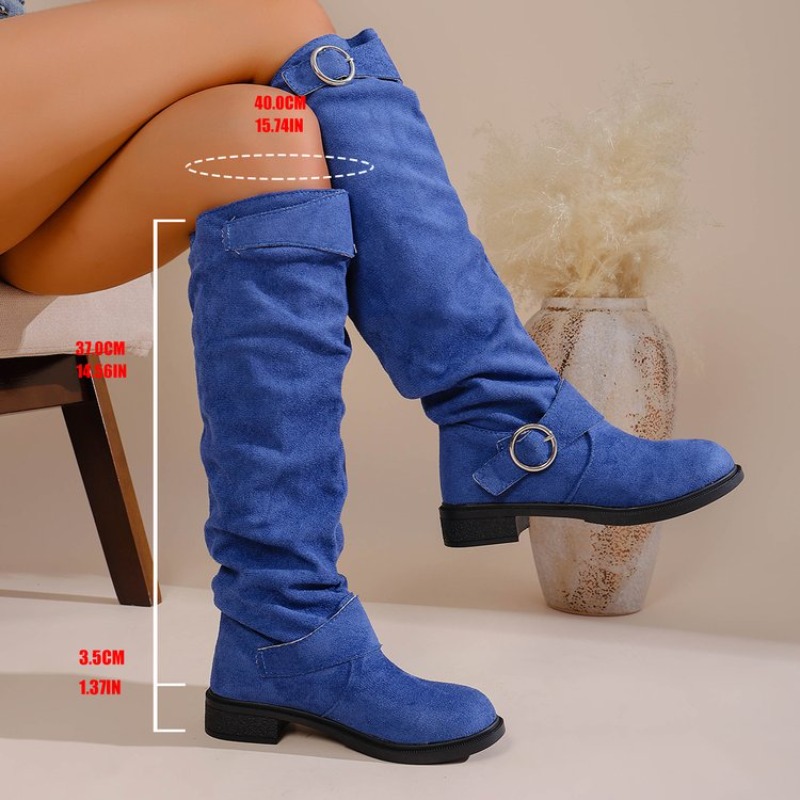 Vintage Western Style Knee Hig - Vintage Fashion Boots ulasan dan harga