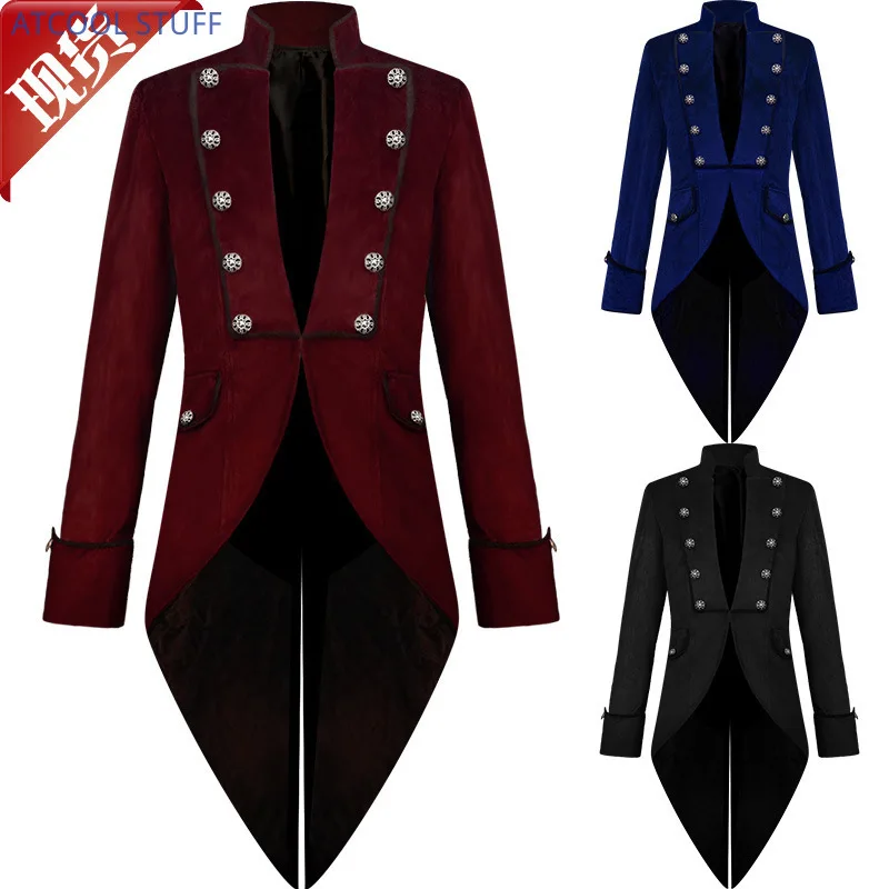 Classic Velet TailCoat Medieva - Vintage Fashion Jacket ulasan dan harga