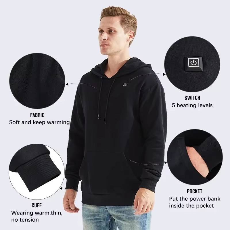 Women USB Heating Hoodies Men  - Vintage Fashion Jacket ulasan dan harga