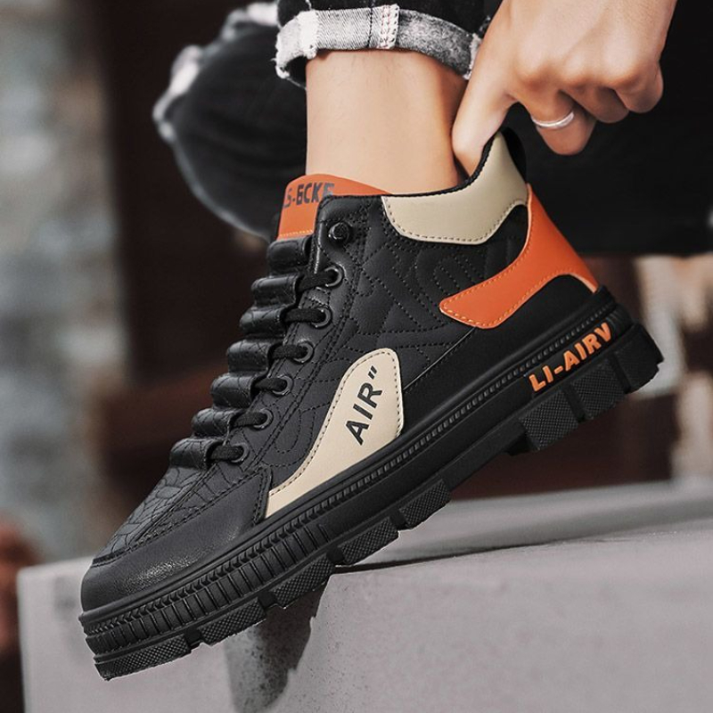 Slip-On Platform Men's Boots S - Vintage Fashion Design ulasan dan harga