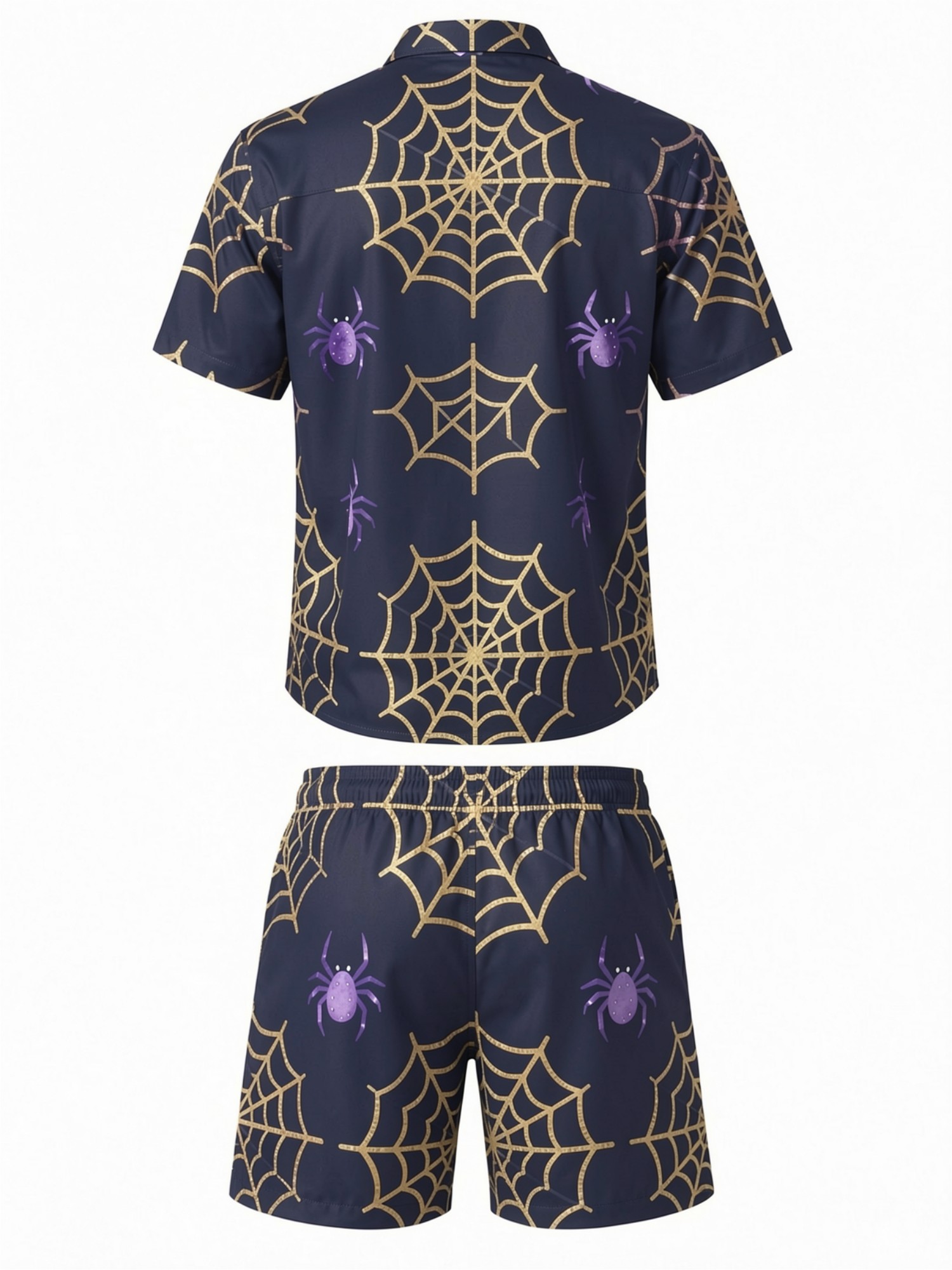 Mens Summer Short Sleeve Polo  - Printed Floral Shirt ulasan dan harga