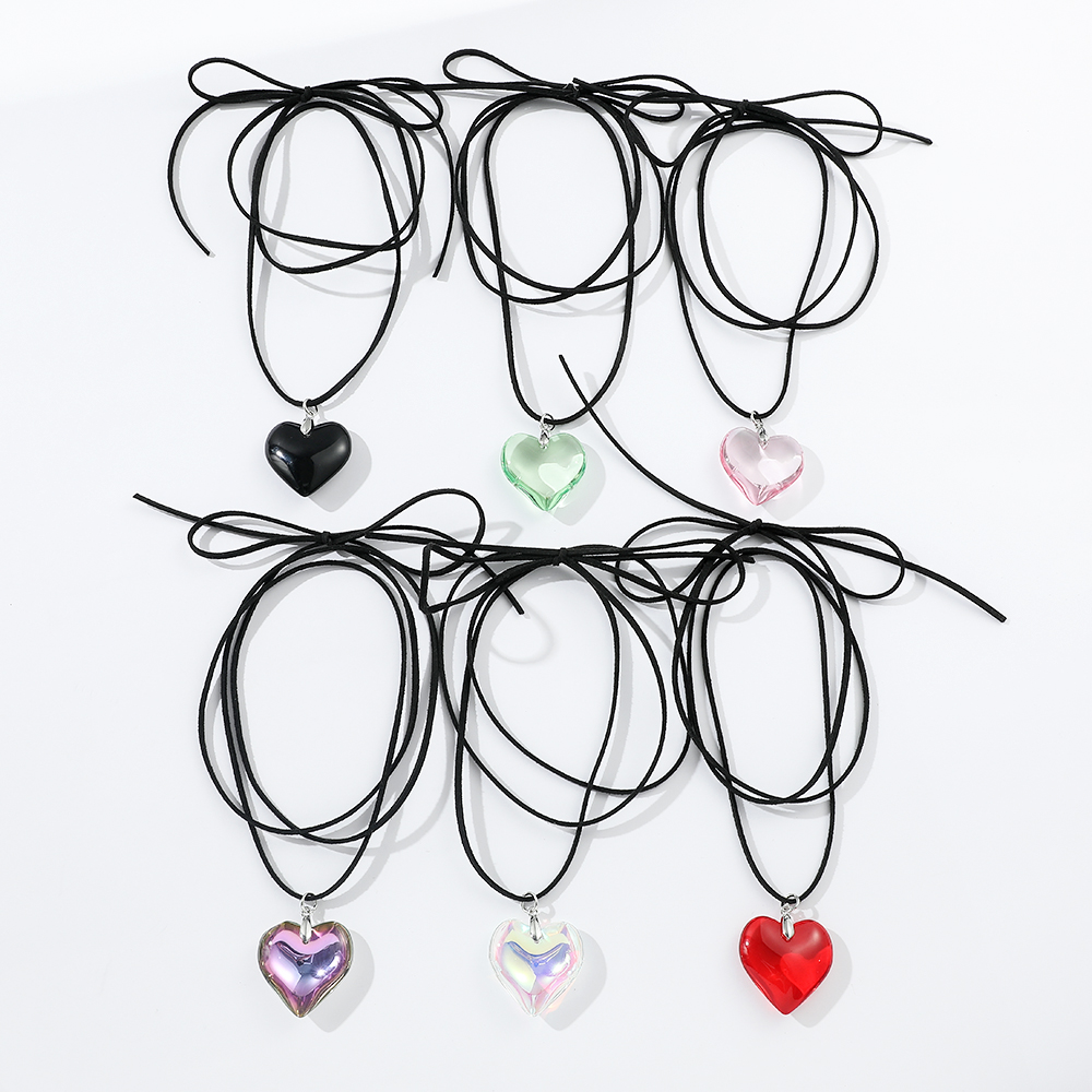 Double Layered Simple Bow Crys - Vintage Fashion Necklace ulasan dan harga