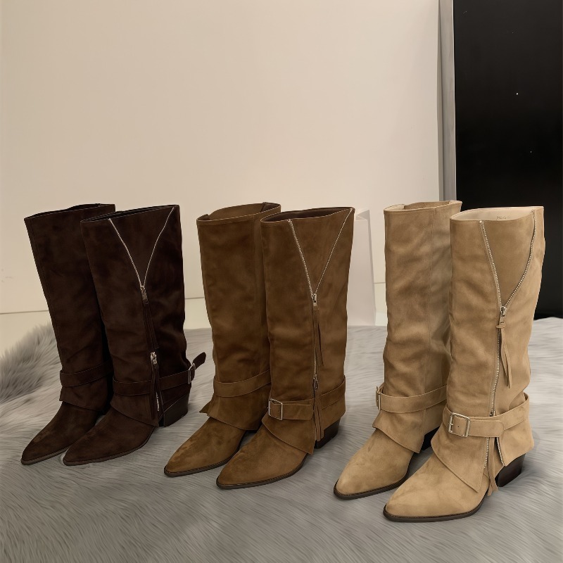 Women's Boots Vintage Suede Le - Vintage Fashion Boots ulasan dan harga